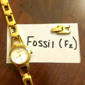 Fossil f2 gold watch with extra link